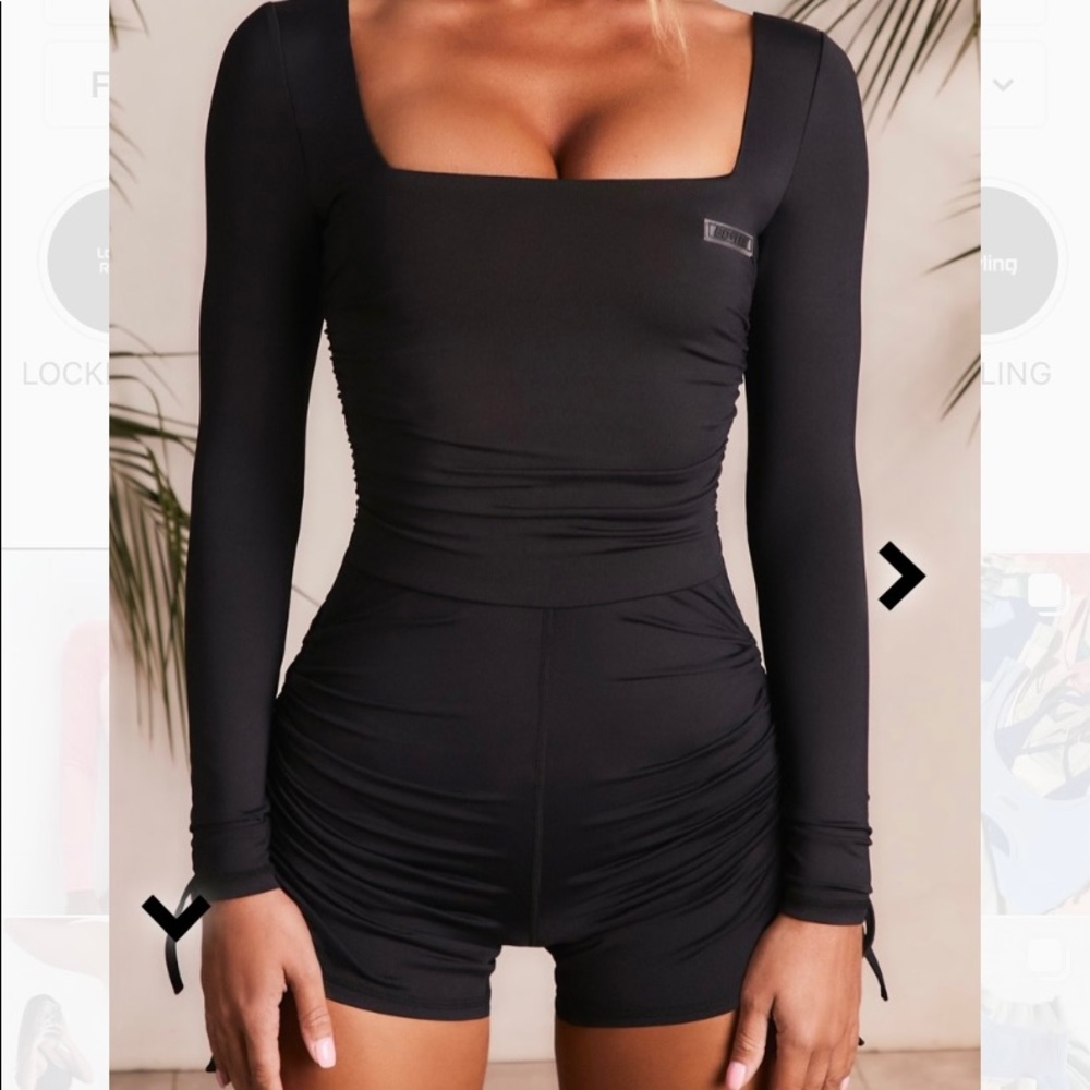 Bo+tee black workout unitard